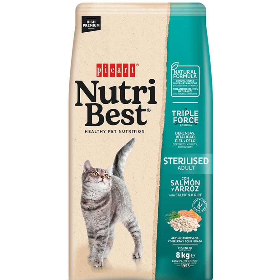 Gatos Picart Nutribest | Picart Nutribest Cat Sterilised Salmon & Rice