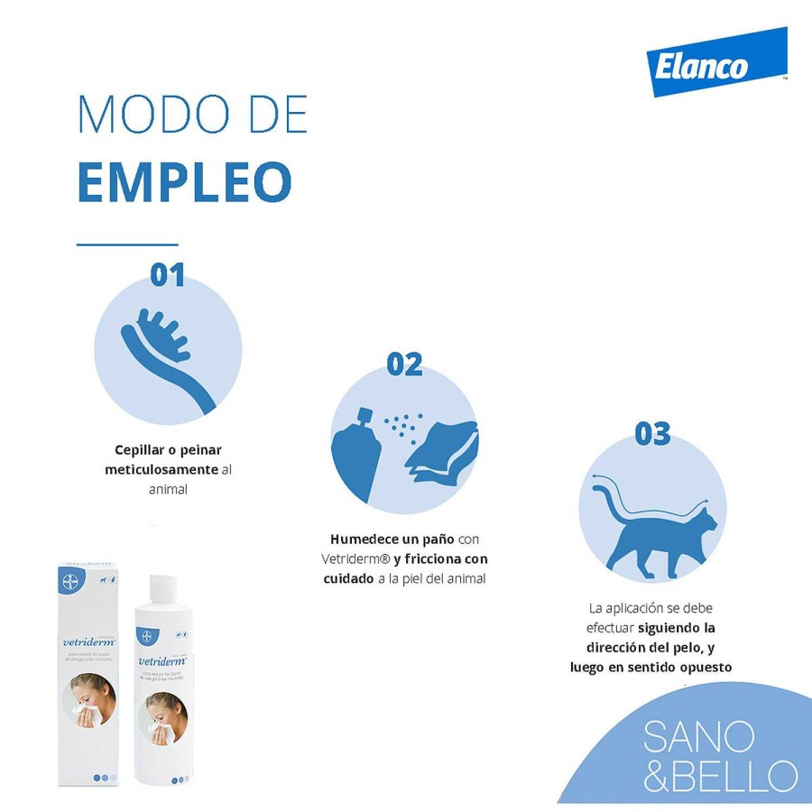 Perros Elanco | Sano&Bello Vetriderm Para Perros Y Gatos