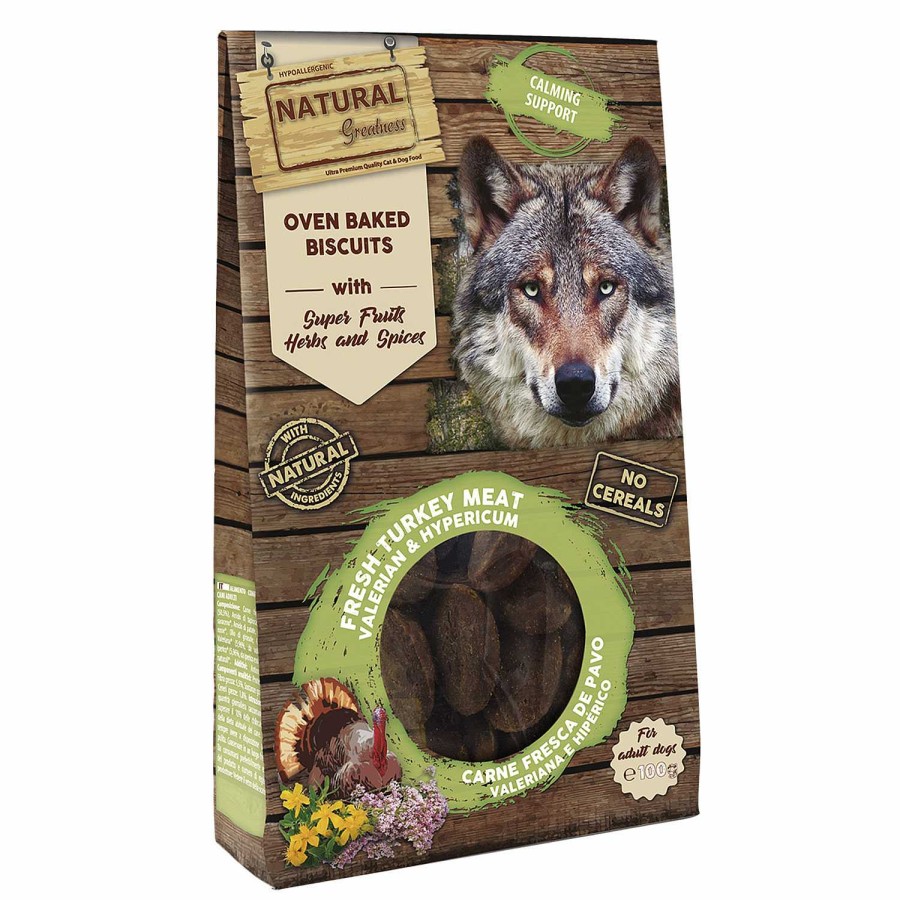 Perros Natural Greatness | Natural Greatness Galletas Horneadas Calming Support Con Valeriana E Hip Rico