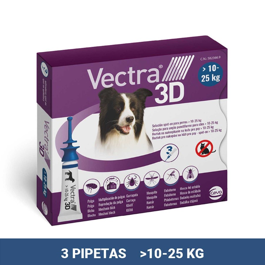 Perros Ceva | Vectra 3D Pipetas Antiparasitarias Para Perros