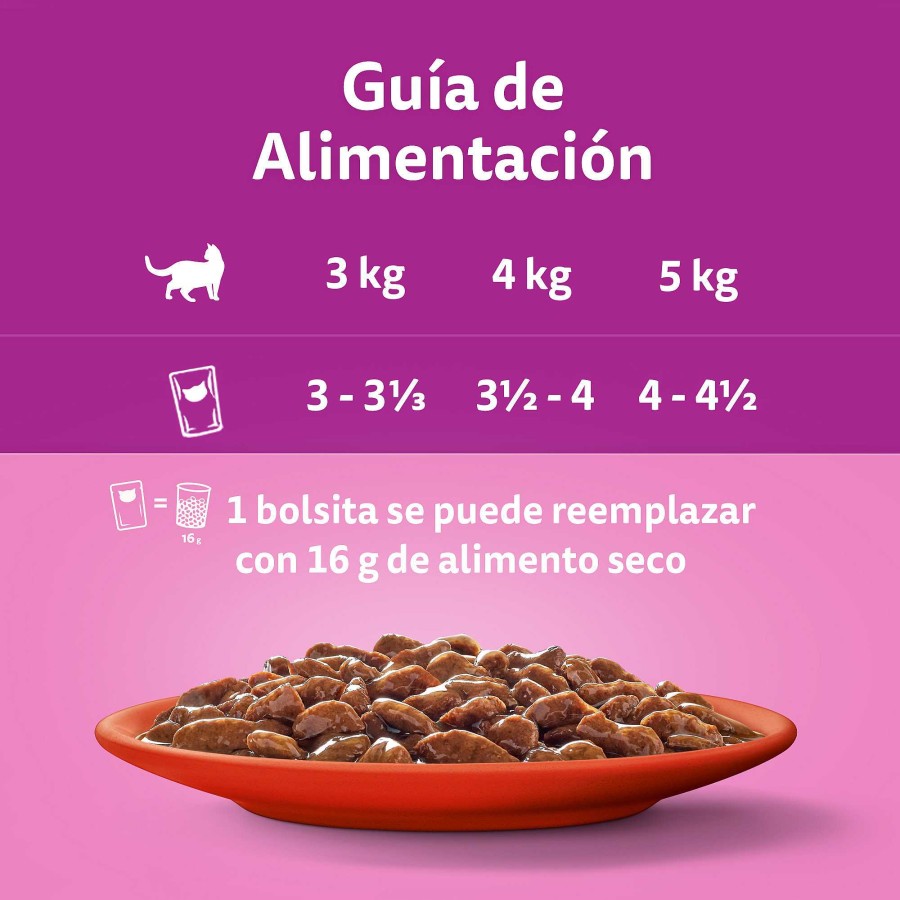 Gatos Whiskas | Whiskas Comida H Meda Para Gatos Adultos Selecci N Cl Sicos En Salsa Multipack