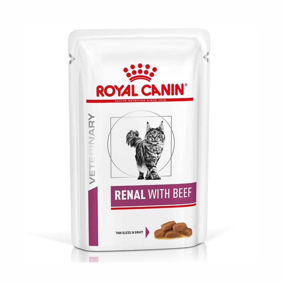 Gatos Royal Canin | Royal Canin Renal Con Carne Alimento H Medo Para Gatos En Salsa