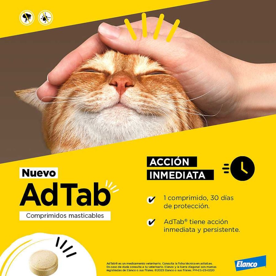 Perros Elanco | Adtab Comprimidos Masticables Antiparasitarios Para Gatos