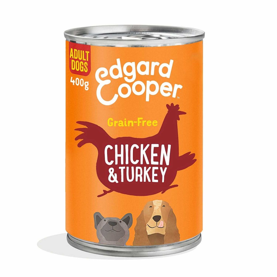 Perros Edgard & Cooper | Edgard & Cooper, Latas Sin Cereales Con Pollo Y Pavo Para Perros Adultos