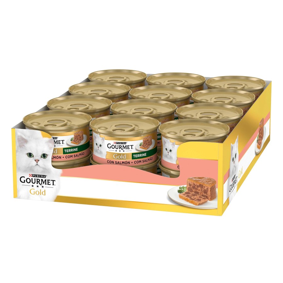 Gatos Gourmet | Purina Gourmet Gold Terrine Con Salm N