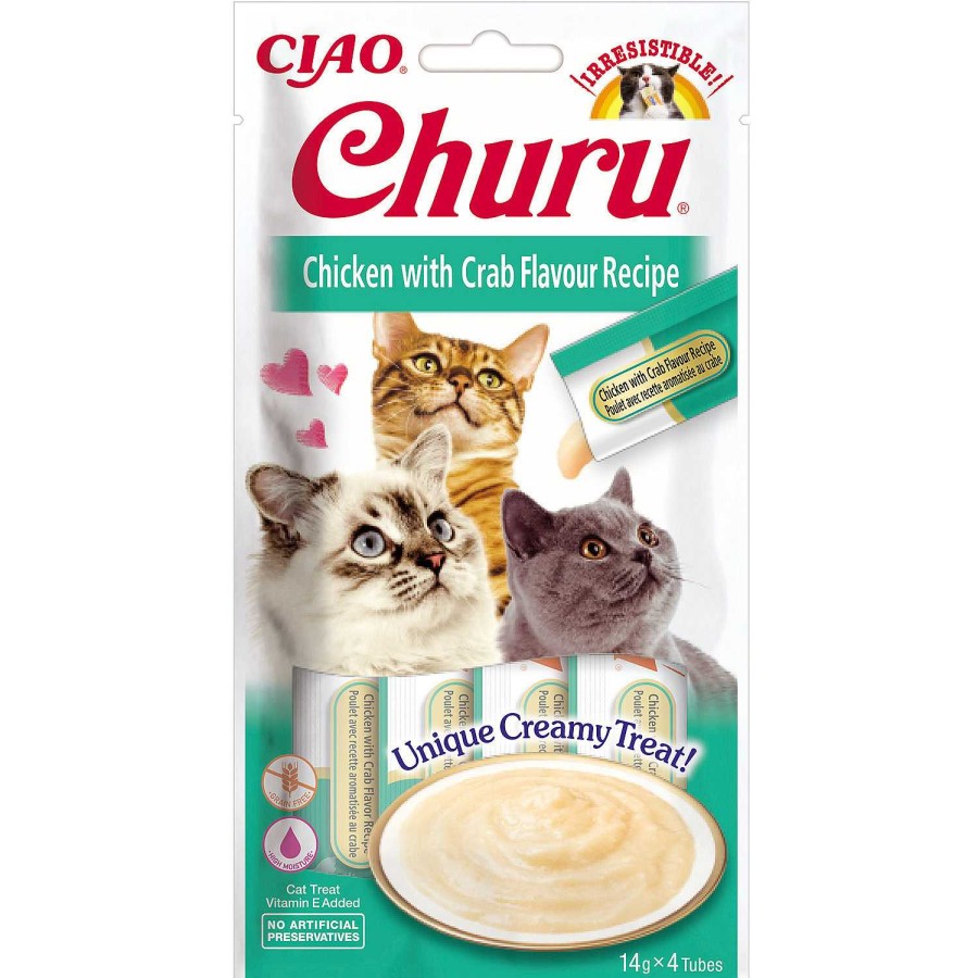 Gatos Inaba Churu | Churu Cat Receta De Pollo Con Cangrejo