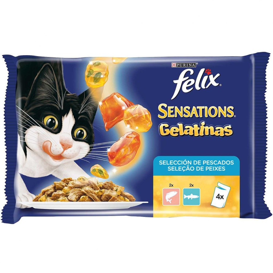 Gatos Felix | Purina Felix Sensation Gelatinas Selecci N Pescado