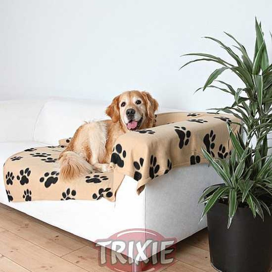 Perros Trixie | Manta Afelpada Barney Beige