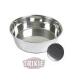 Perros Trixie | Comedero Acero Inoxidable, Base Caucho