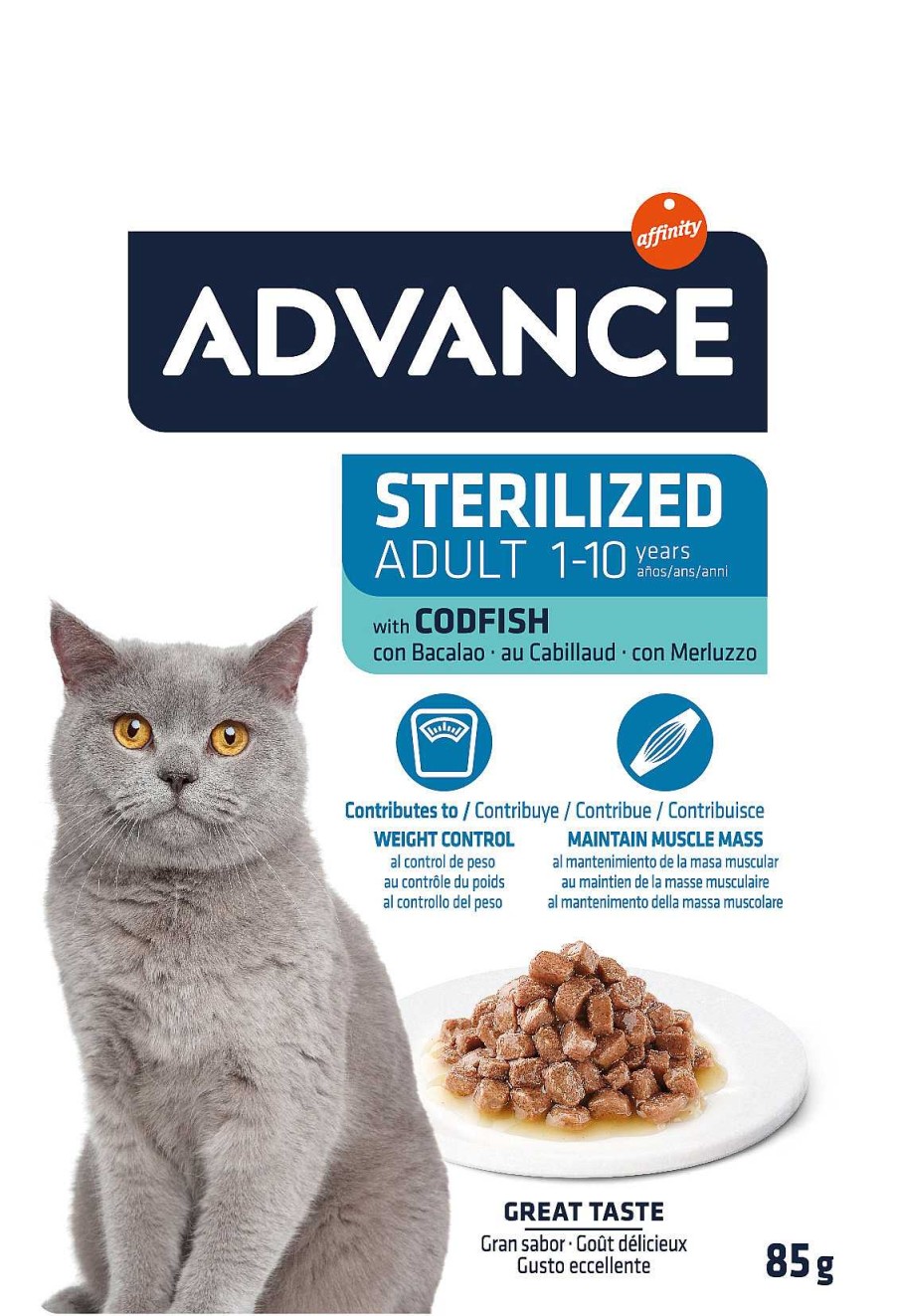 Gatos Advance | Advance Adult Cat Sterilized Codfish Wet