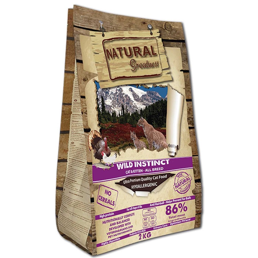 Gatos Natural Greatness | Natural Greatness Receta Wild Instinct All Breed Gato