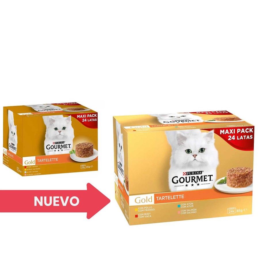 Gatos Gourmet | Purina Gourmet Gold Tartalette Pastel Maxi Pack