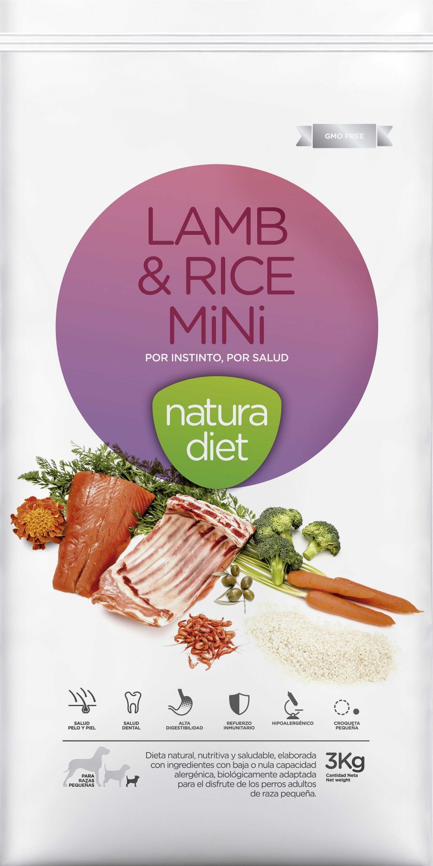 Perros Dingo Nature Diet | Natura Diet Lamb & Rice Mini